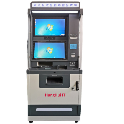 Machine d'atmosphère de kiosque de paiement en espèces de service d'individu/machine automatique de guichet avec l'accepteur/distributeur d'argent liquide pour l'argent liquide in/out